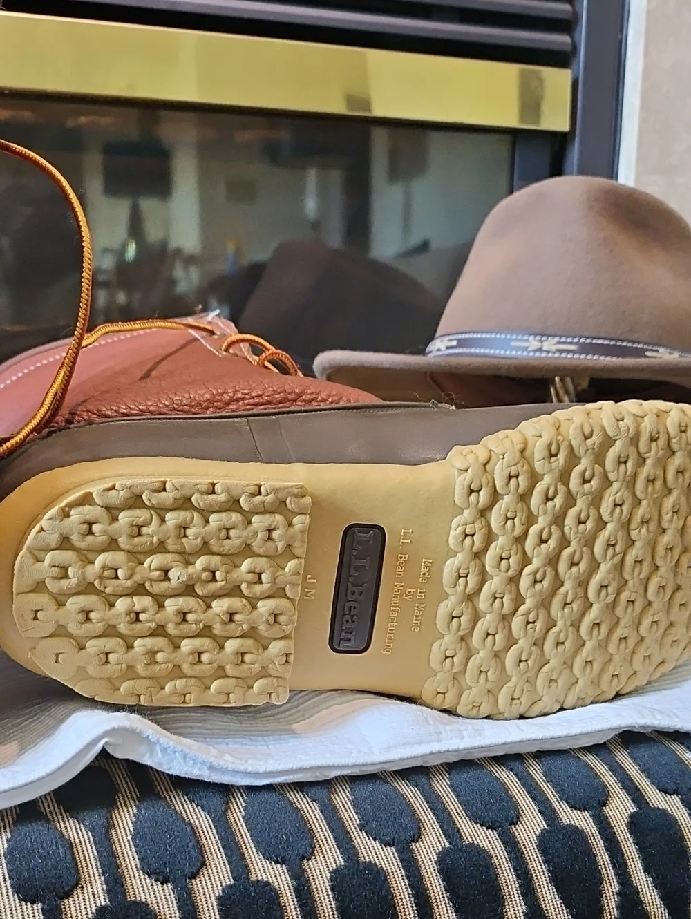 L.L. Bean Duck Boots Men' Size 11 With Shearling Lining Excellent Condition